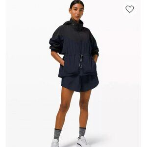 NWOT Lululemon Evergreen Anorak Jacket & Shorts Set Navy Blue Black Size 10/8
